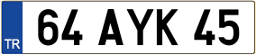 Trailer License Plate